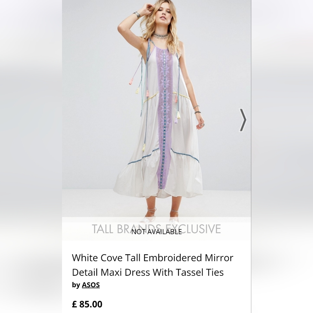 ASOS white cove dress
